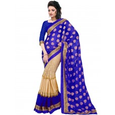 Trendz Cotton Silk saree(TZ_Nakshtra_Blue)